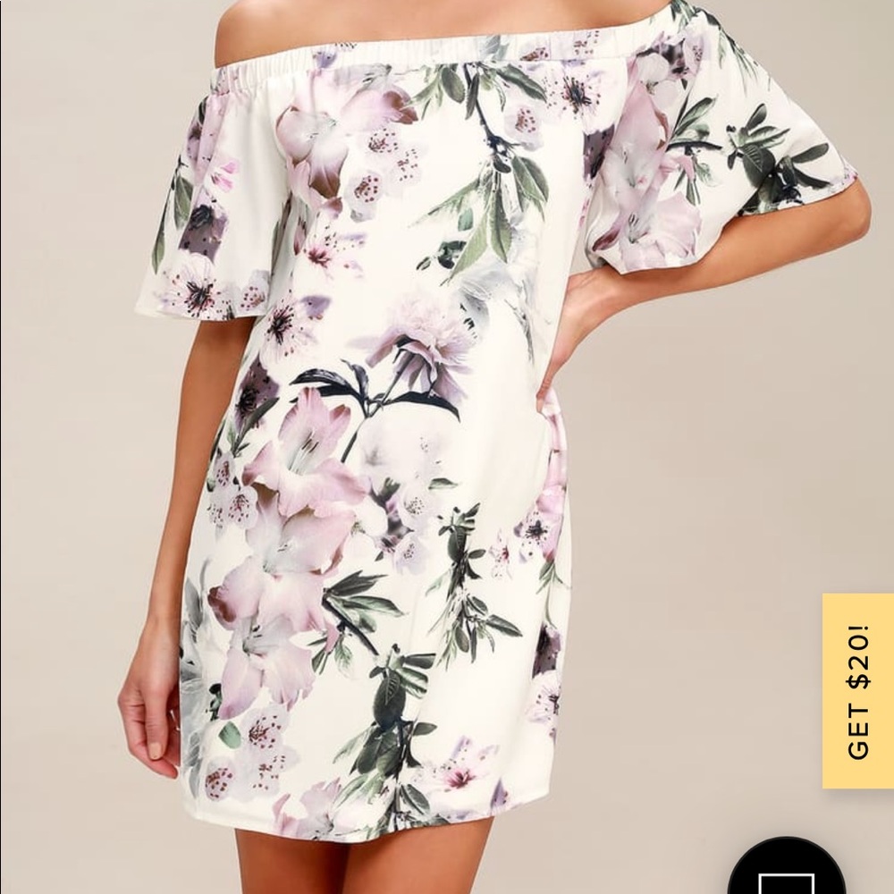 Off shoulder cocktail wedding guest party dress
